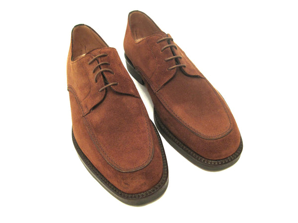 Suede Rubber Soled Lace-Up