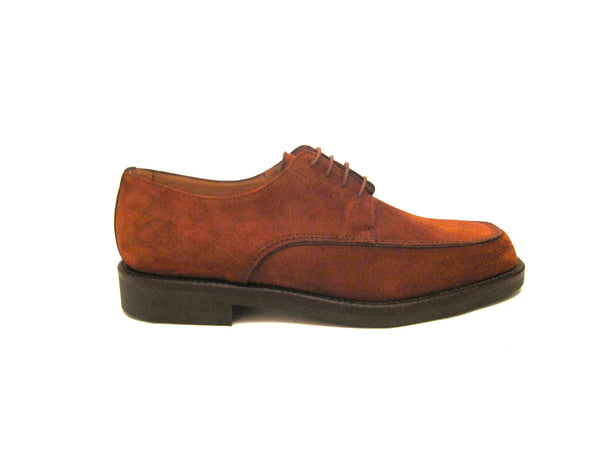 Suede Rubber Soled Lace-Up