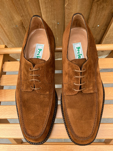 Suede Rubber Soled Lace-Up