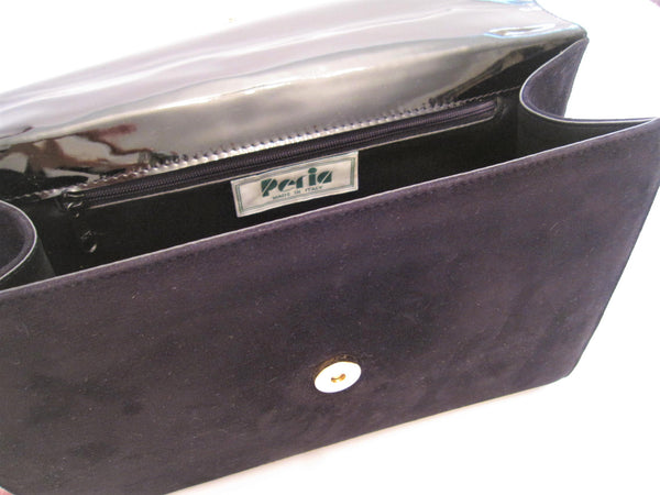 Gold Chain Suede Leather Shoulder Bag