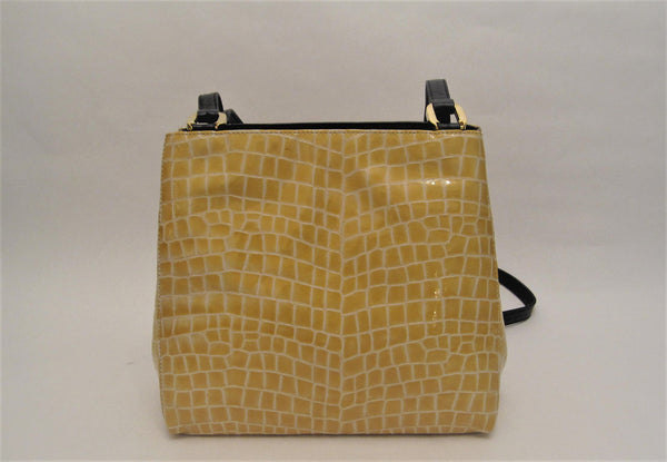 Double Strap Leather Shoulder Bag