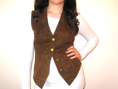 Ultra Soft Nappa Leather Belted Waistcoat