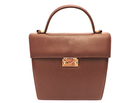 Large Double Handle Leather Tote