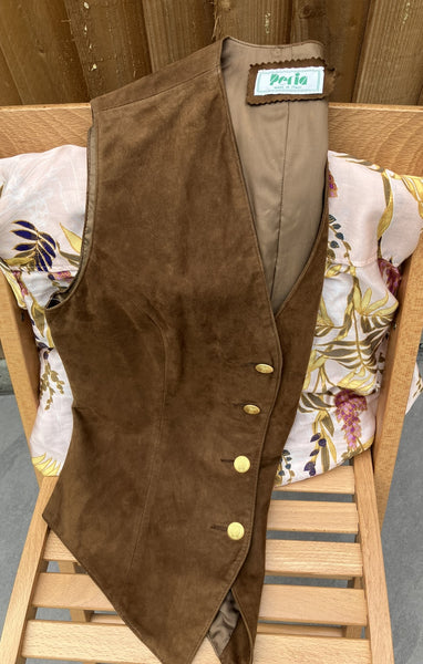 Ultra Soft Suede Waistcoat