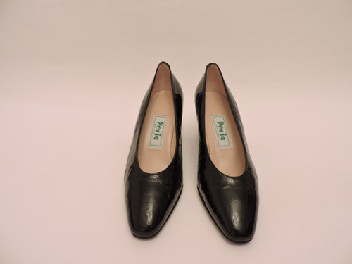 Timeless Cocco Stamped Patent Leather Pump Shoe