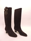 Classic Pull-on Suede And Cocco Stamped Patent Leather Boot