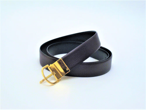 Reversable And Adjustable Leather Belt