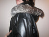 Nappa Leather Parka with Fur Collar