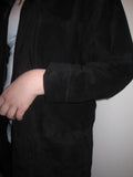 Silky Pigskin Jacket With Turn Back Sleeves