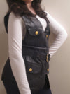 Ultra Soft Nappa Leather Belted Waistcoat