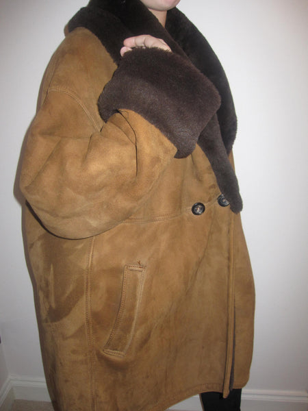 Oversize Shearling Swing Style Coat