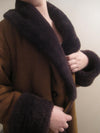 Oversize Shearling Swing Style Coat