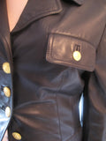Fitted Nappa Leather Blazer