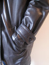 Long Smooth Nappa Leather Jacket.