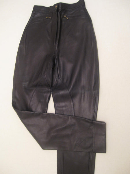 Classic Leg Nappa Leather Trousers