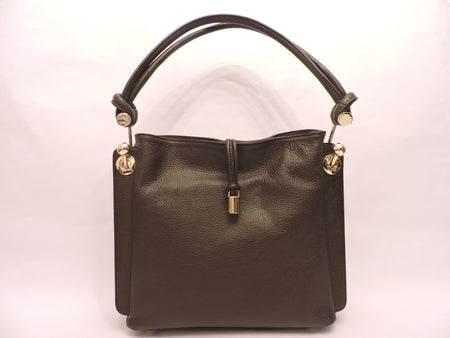 Double Handle Small Tote Bag With Detachable Shoulder Strap.