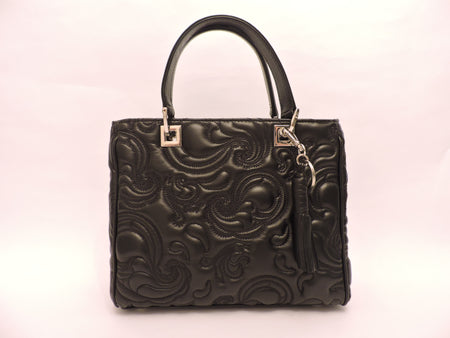 Stamped Patent Leather Buckle Bag