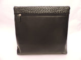 Sleek Nappa Leather Foldover Bag