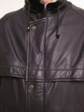 Luxury Nappa Leather Single Breast Coat