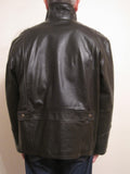 Calf Leather Zip Up Jacket