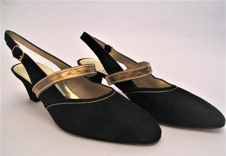 Nappa Sling Back with Bead Detail