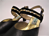 Nappa Sling Back with Bead Detail