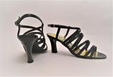 Black Patent Leather Strappy Sandal