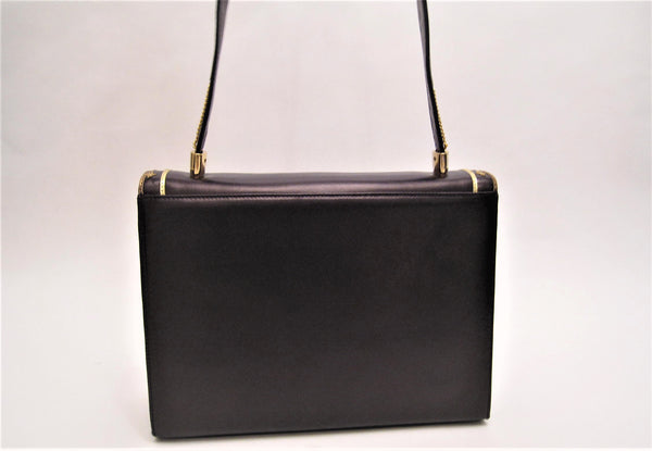 Italian Nappa Leather & Filigree Shoulder Bag