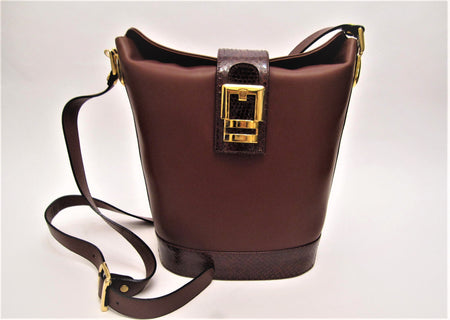 Leather Tote Bag with detachable shoulder strap
