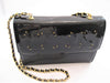 Patent Leather Stud Shoulder Bag