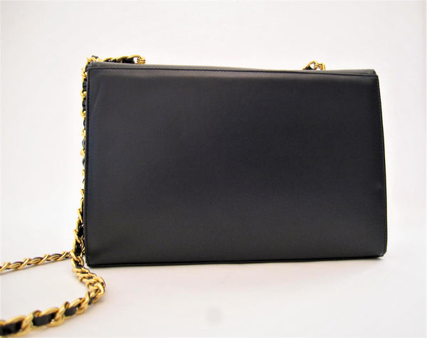 Patent Leather Stud Shoulder Bag